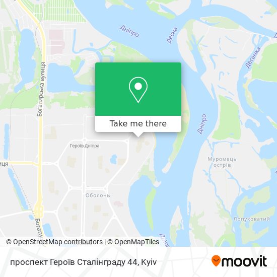 проспект Героїв Сталінграду 44 map
