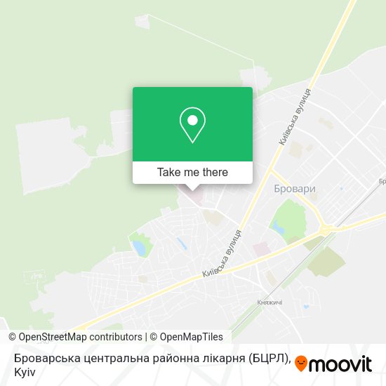 Карта Броварська центральна районна лікарня (БЦРЛ)