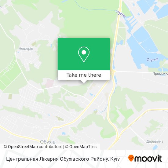 Карта Центральная Лікарня Обухівского Району