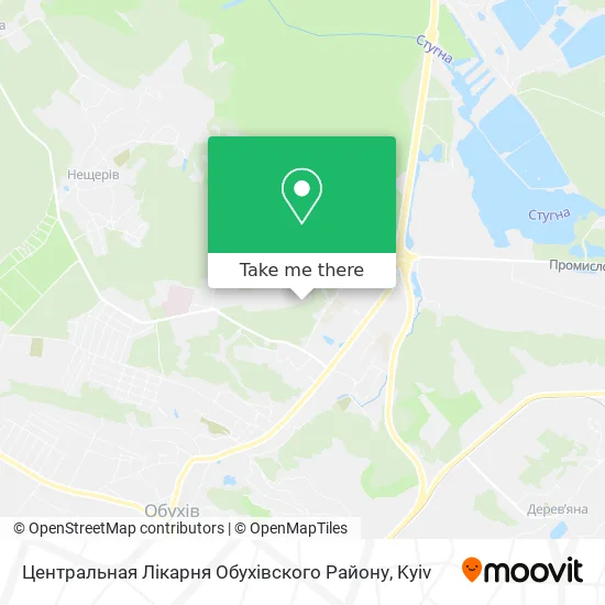 Карта Центральная Лікарня Обухівского Району