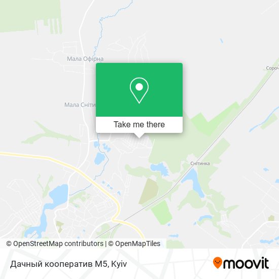 Дачный кооператив М5 map