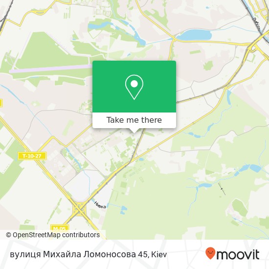 вулиця Михайла Ломоносова 45 map