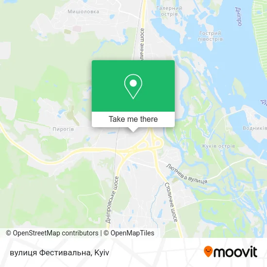 вулиця Фестивальна map