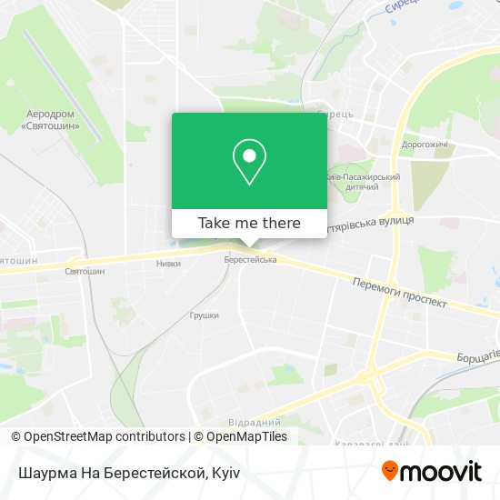 Шаурма На Берестейской map