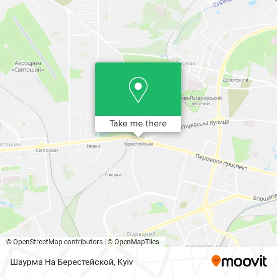 Шаурма На Берестейской map