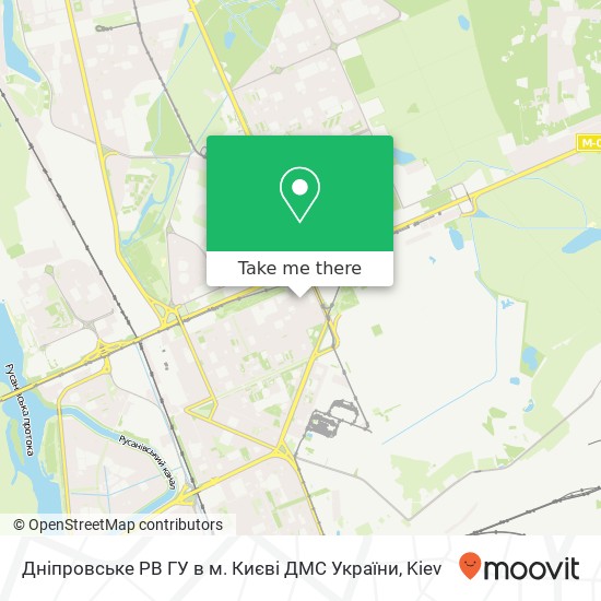 Дніпровське РВ ГУ в м. Києві ДМС України map