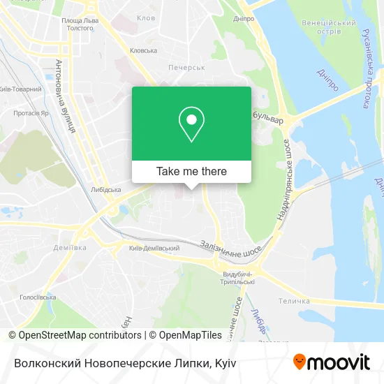 Карта Волконский Новопечерские Липки