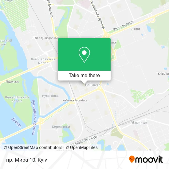Карта пр. Мира 10
