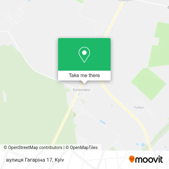 Карта вулиця Гагаріна 17