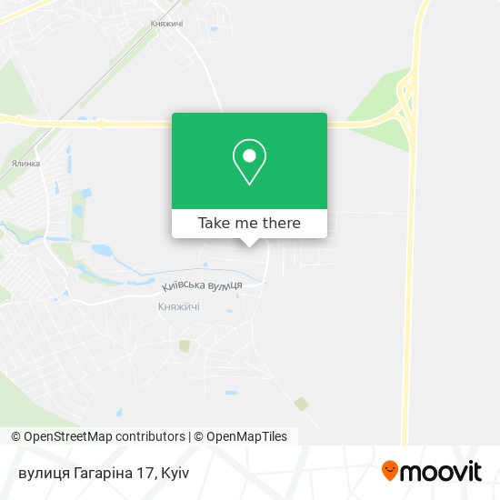 Карта вулиця Гагаріна 17