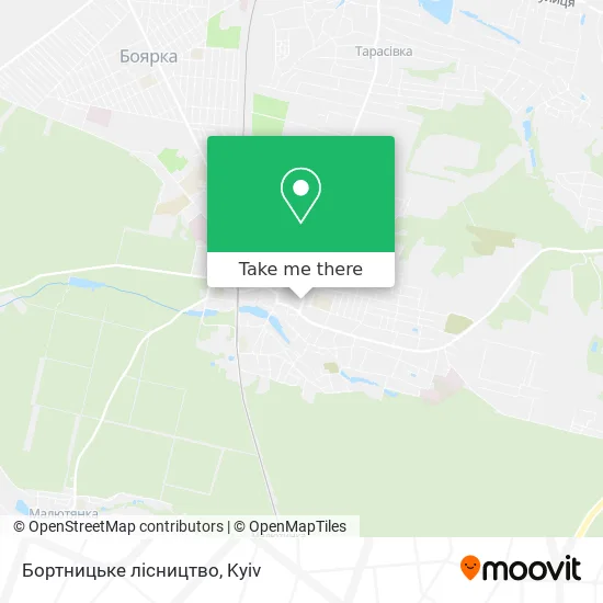 Бортницьке лісництво map