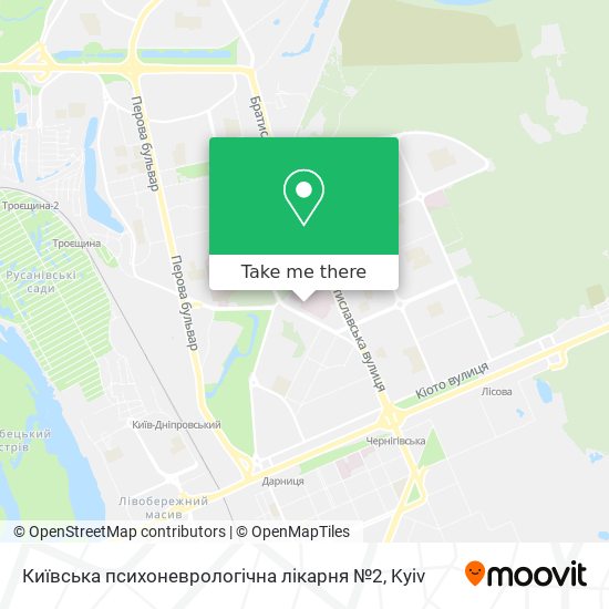 Київська психоневрологічна лікарня №2 map