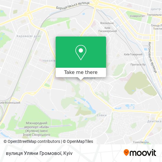 вулиця Уляни Громової map