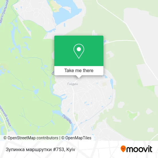 Карта Зупинка маршрутки #753
