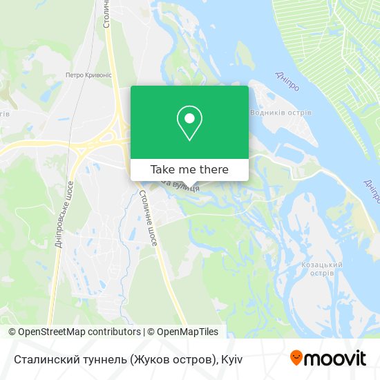 Сталинский туннель (Жуков остров) map