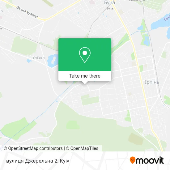 Карта вулиця Джерельна 2