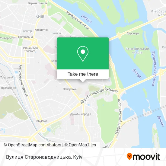 Вулиця Старонаводницька map