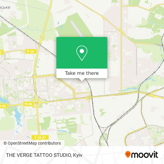 THE VERGE TATTOO STUDIO map