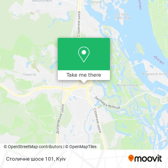 Столичне шосе 101 map