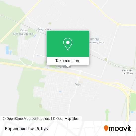 Карта Бориспольская 5