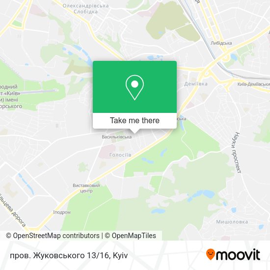 Карта пров. Жуковського 13/16
