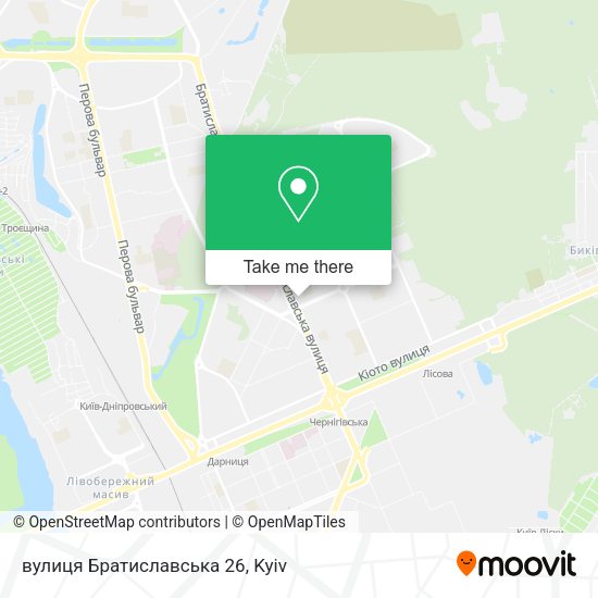 Карта вулиця Братиславська 26