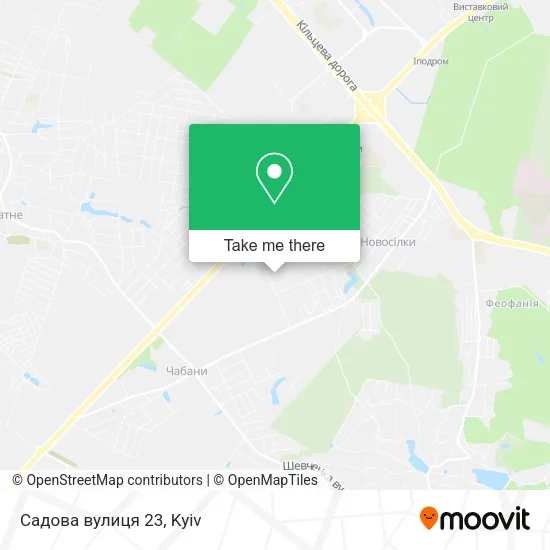Карта Садова вулиця 23