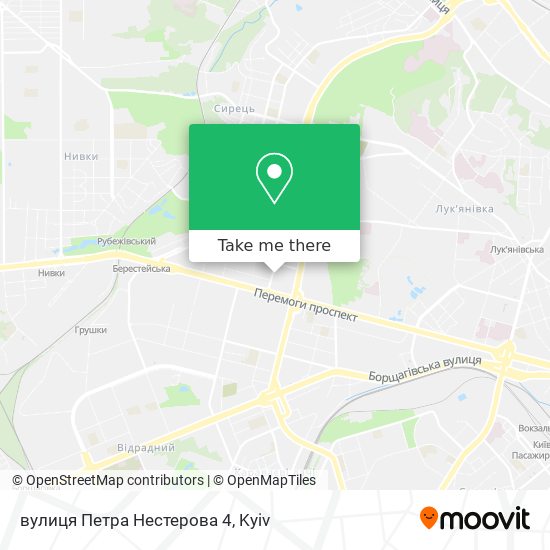 вулиця Петра Нестерова 4 map