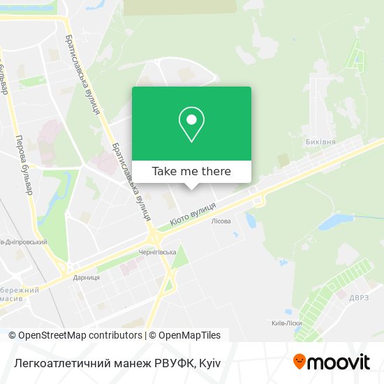 Легкоатлетичний манеж РВУФК map