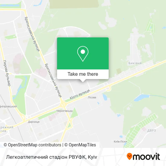 Карта Легкоатлетичний стадіон РВУФК