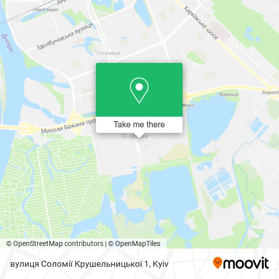 вулиця Соломії Крушельницької 1 map