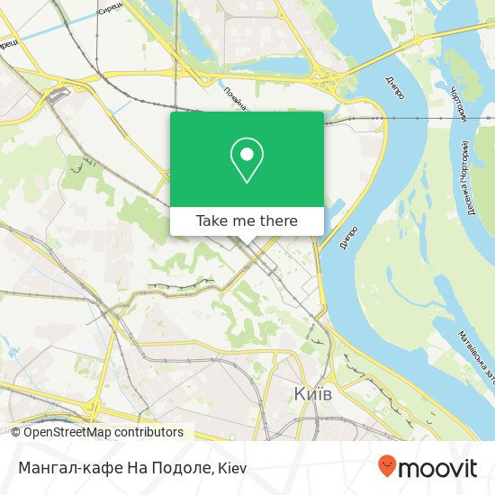 Карта Мангал-кафе На Подоле