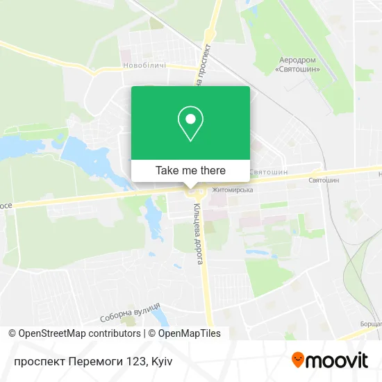Карта проспект Перемоги 123