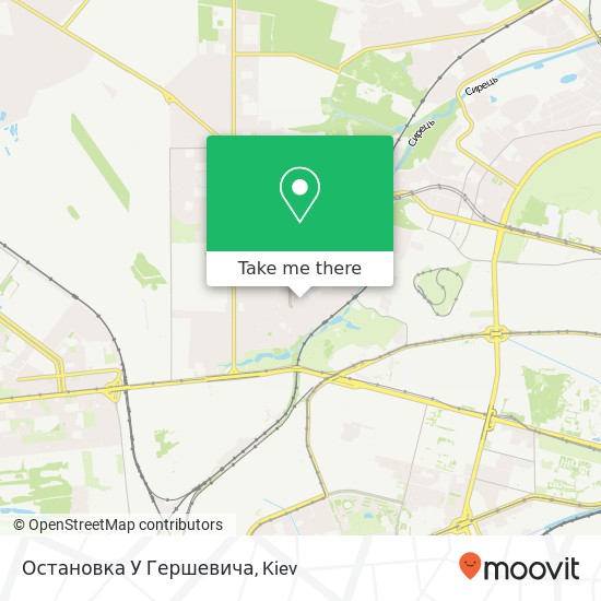 Остановка У Гершевича map