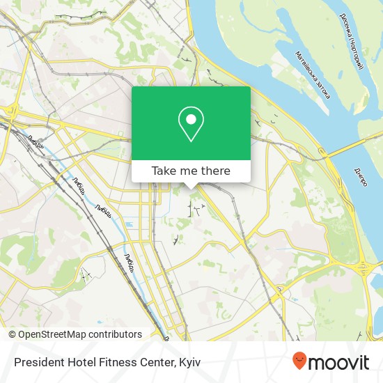 President Hotel Fitness Center map