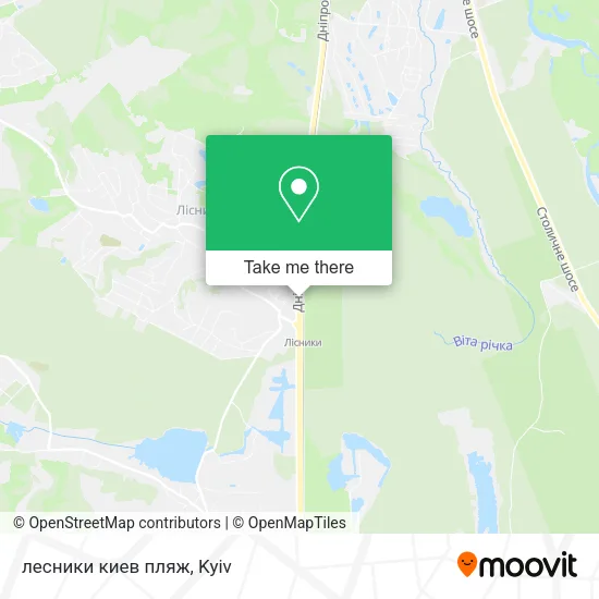 Карта лесники киев пляж