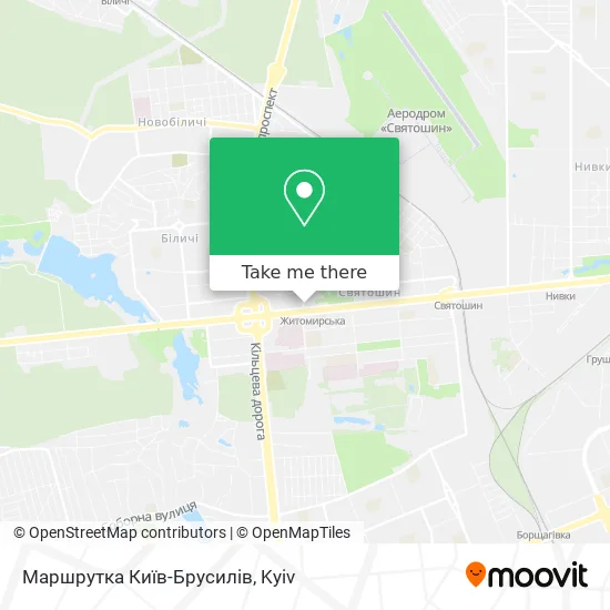 Маршрутка Київ-Брусилів map