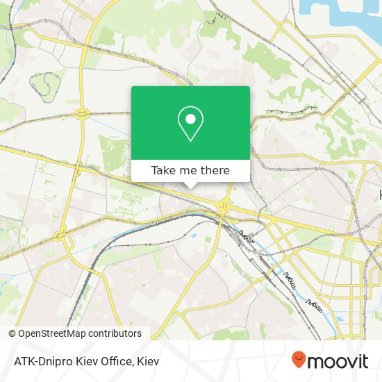 ATK-Dnipro Kiev Office map