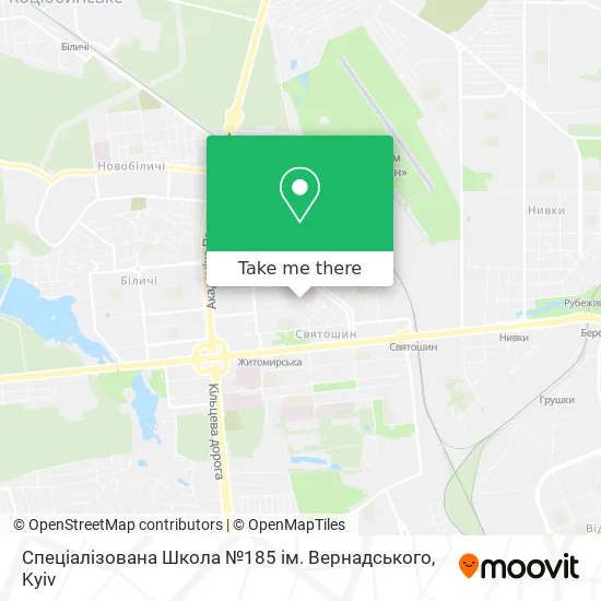 Спеціалізована Школа №185 ім. Вернадського map
