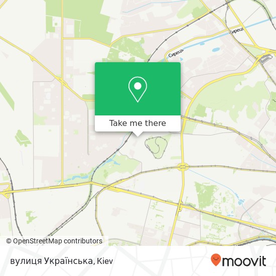 вулиця Українська map