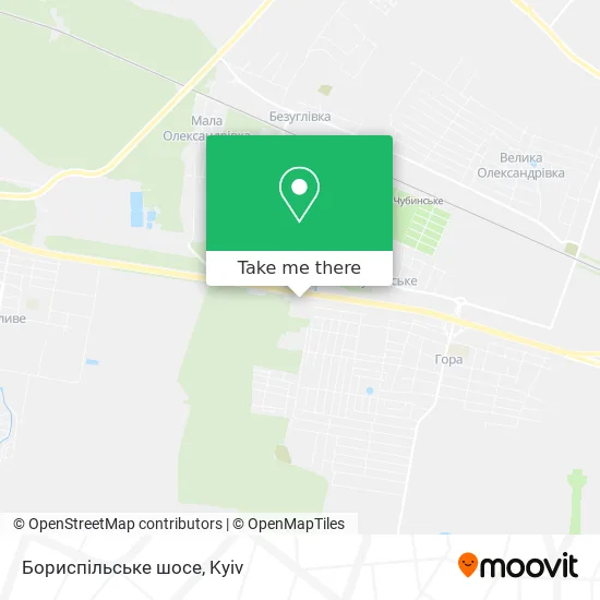 Бориспільське шосе map