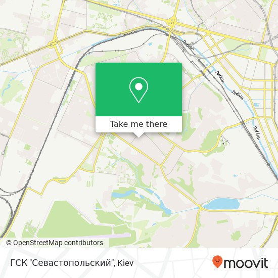 Карта ГСК "Севастопольский"