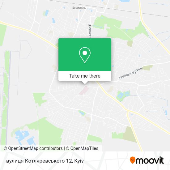 Карта вулиця Котляревського 12