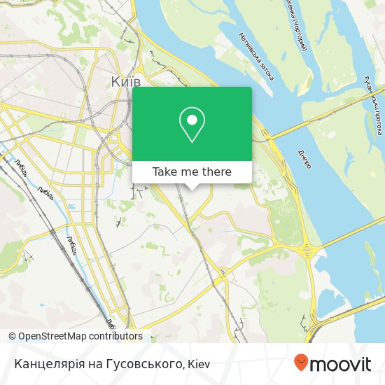 Канцелярiя на Гусовського map