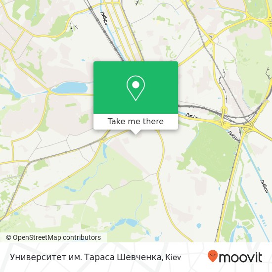 Университет им. Тараса Шевченка map