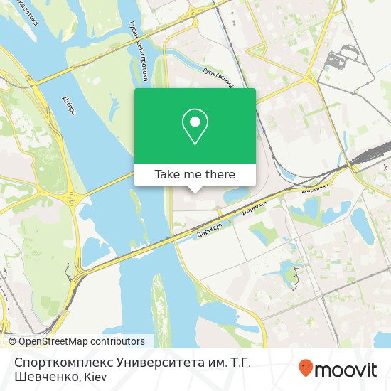 Спорткомплекс Университета им. Т.Г. Шевченко map