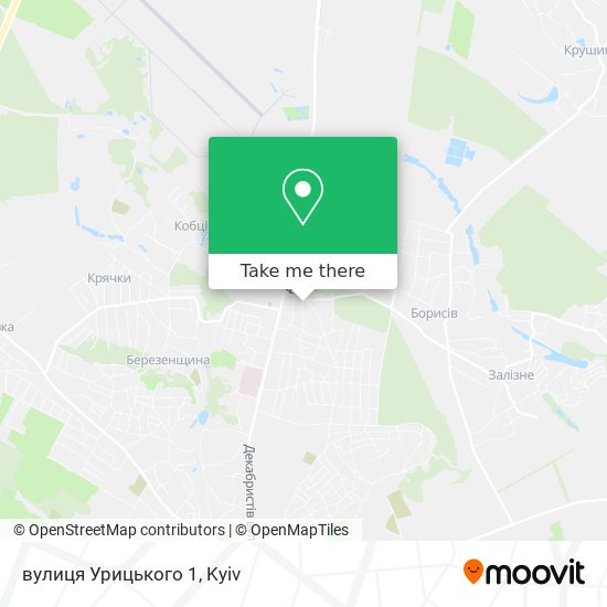 Карта вулиця Урицького 1