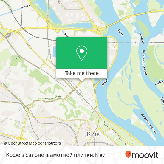 Кофе в салоне шамотной плитки map