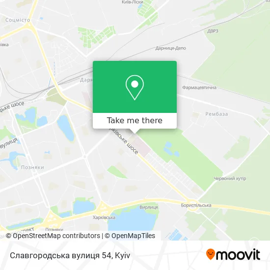 Славгородська вулиця 54 map