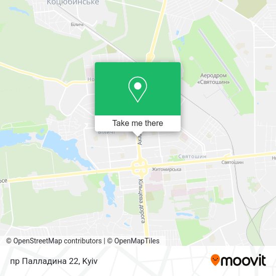 Карта пр Палладина 22